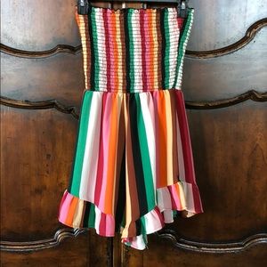 Stella strapless romper